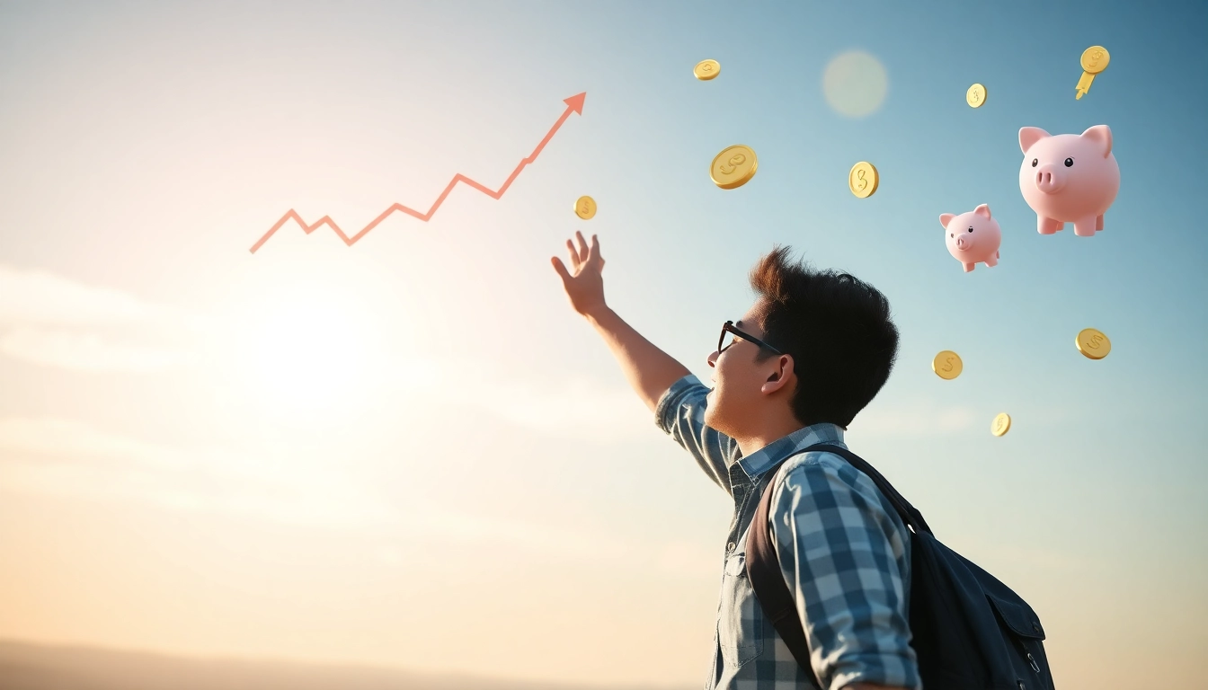 현재 시작하는 재테크가 10년 후 삶을 바꾸는 위대한 첫걸음을 나타내는 이미지