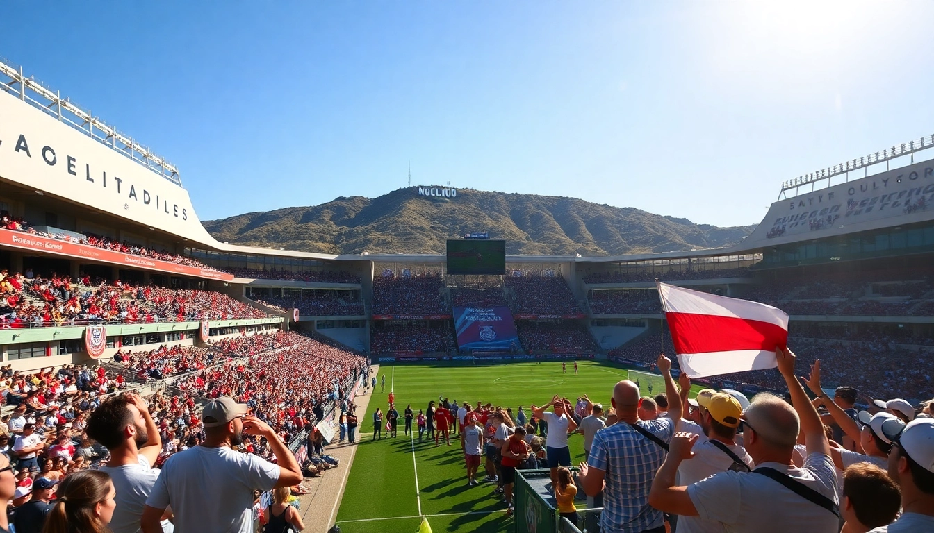 로스앤젤레스 소파이 스타디움에서 미국 대표팀 첫 경기가 열리는 현장