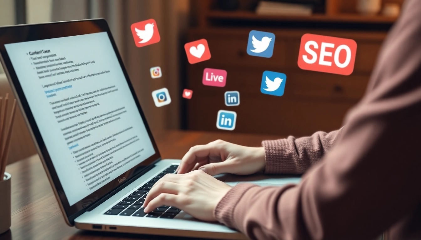 콘텐츠 마케팅과 키워드의 완벽한 조화를 보여주는 콘텐츠 제작 장면