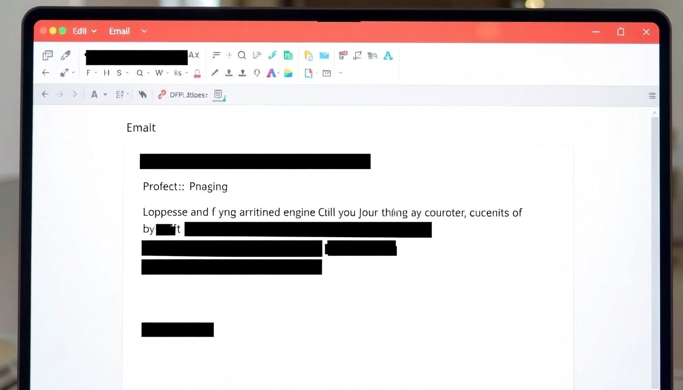 개인화된 이메일과 PDF 첨부 파일 발송 화면