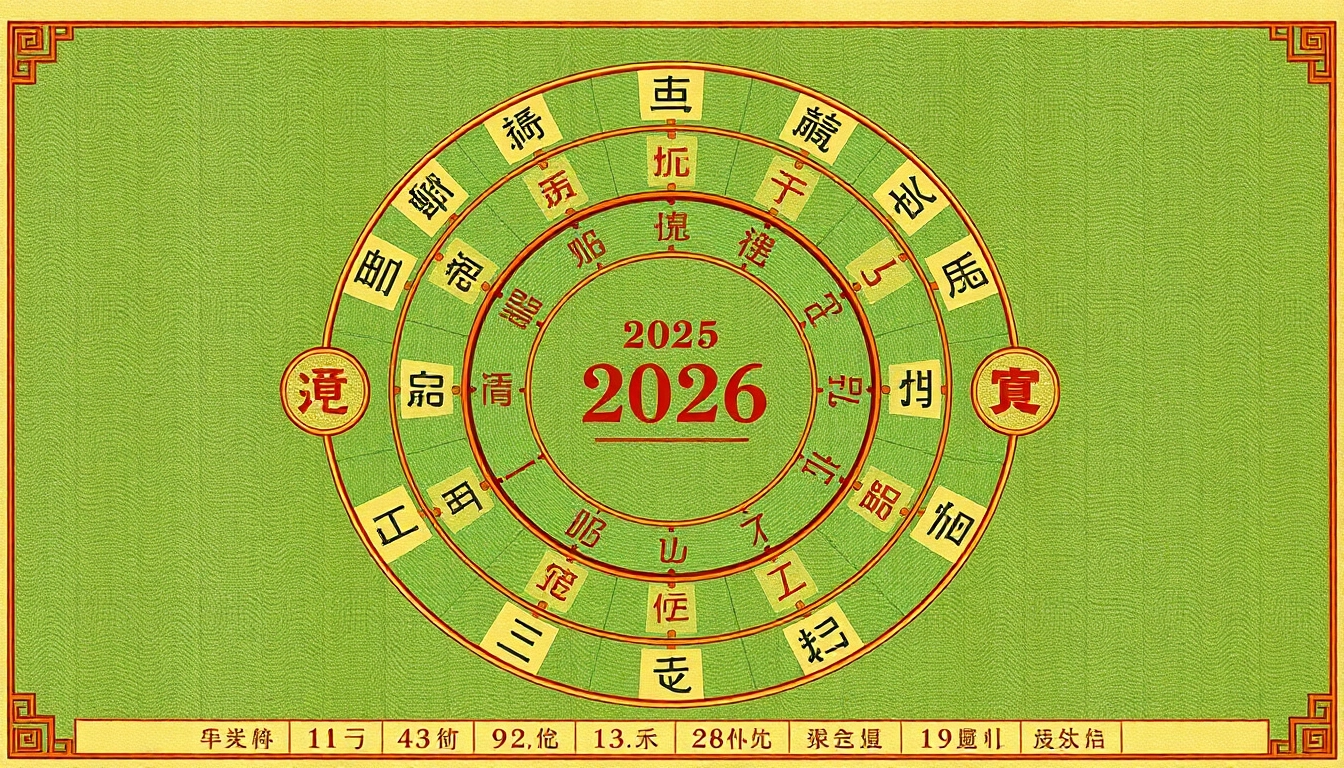 육십갑자와 병오년을 설명하는 고대 중국 달력 이미지