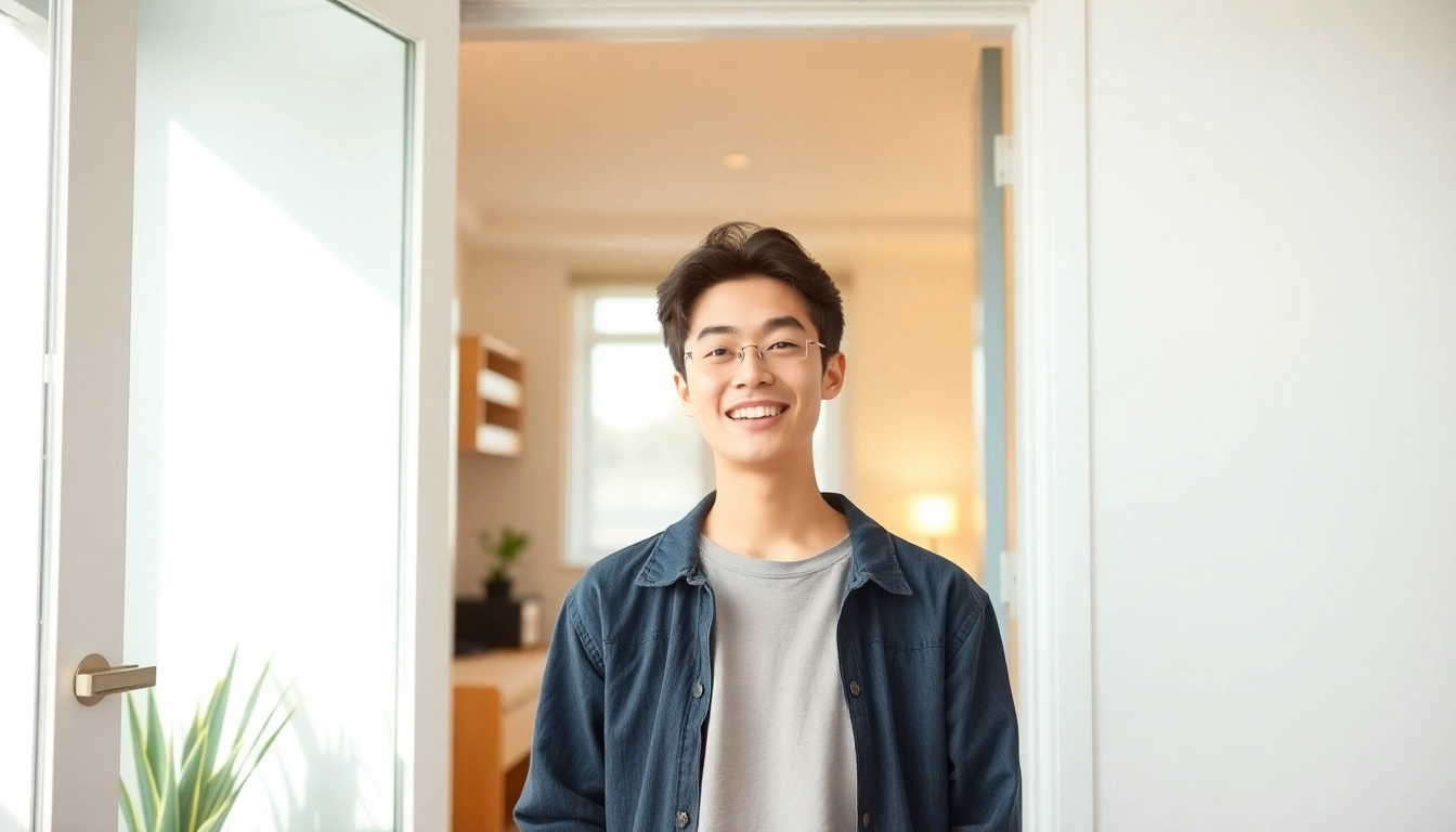 경기도 청년 매입임대주택에 입주하여 희망찬 새 출발을 하는 청년의 모습