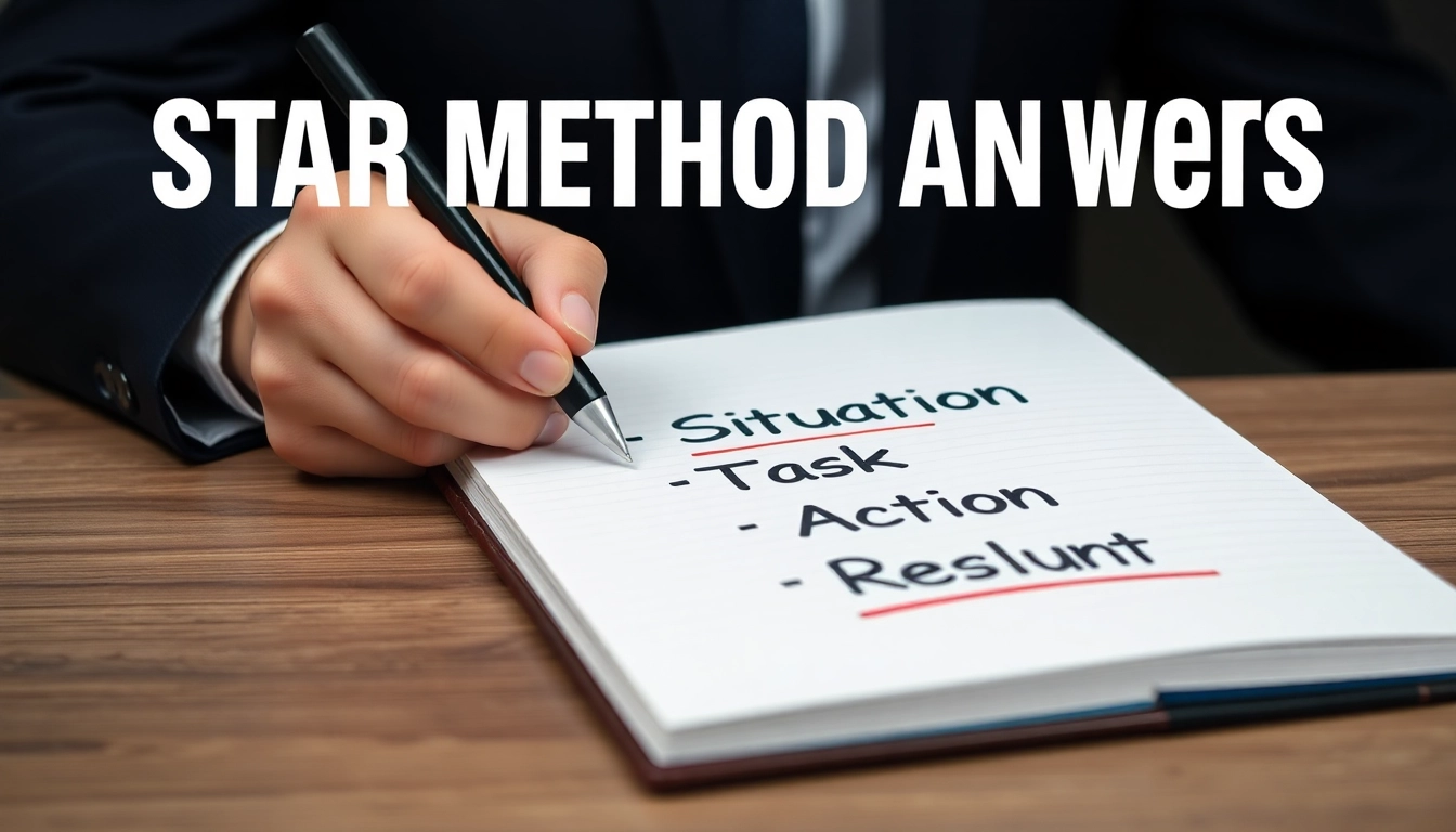 STAR 기법을 활용해 상황, 과제, 행동, 결과를 정리하는 면접 준비 모습