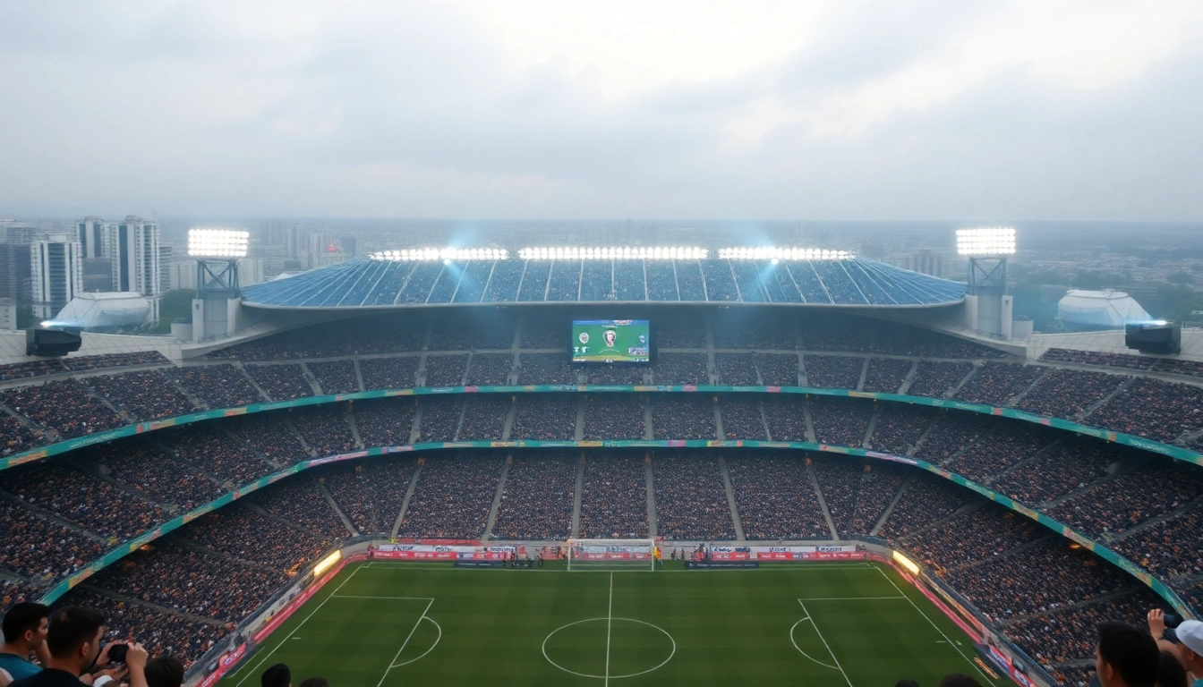 멕시코시티 에스타디오 아스테카에서 열리는 2026 월드컵 개막전 모습