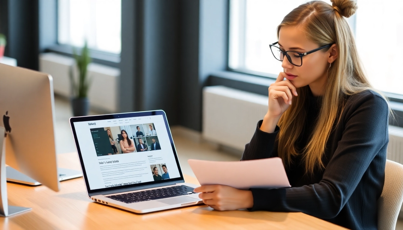 회사의 비전과 직무에 대한 진심 어린 지원 동기를 작성하는 장면