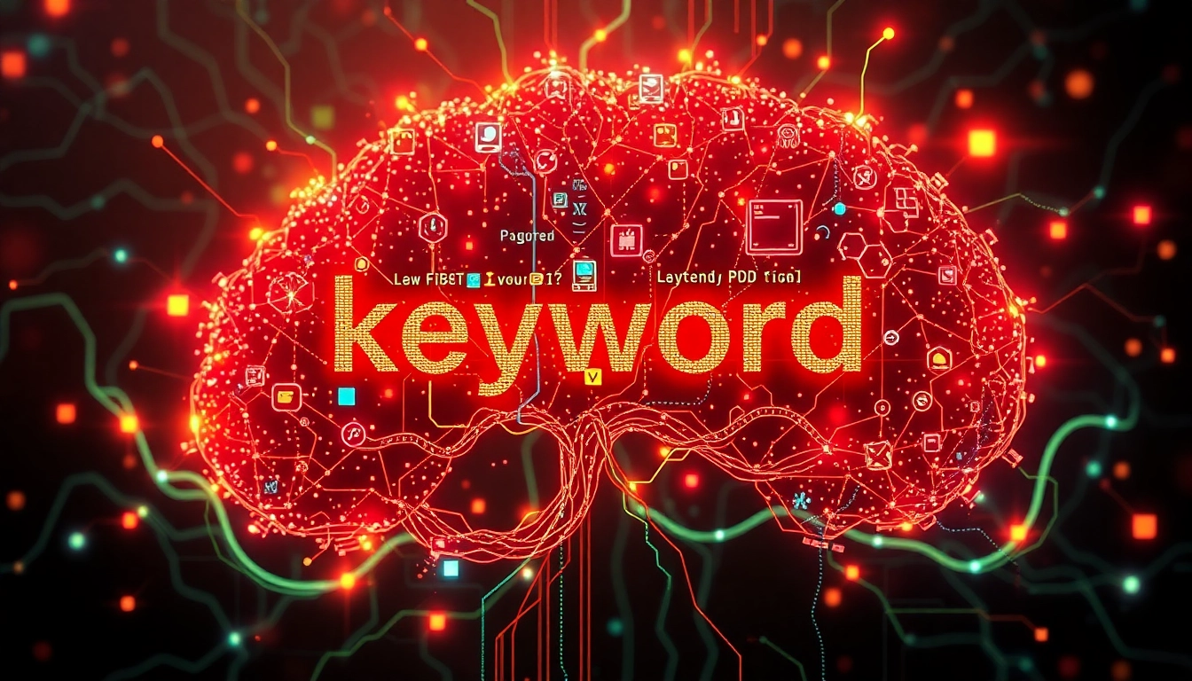 키워드를 살아있는 유기체로 표현한 디지털 유기체 이미지