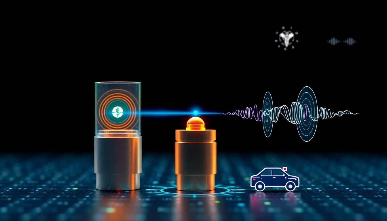 정밀한 양자 센서 기술이 적용된 의료와 자율주행 분야를 나타내는 이미지