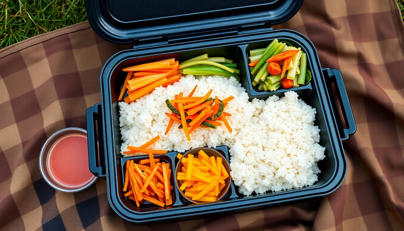 다양한 나물 반찬으로 구성된 건강하고 맛있는 나물 비빔밥 도시락