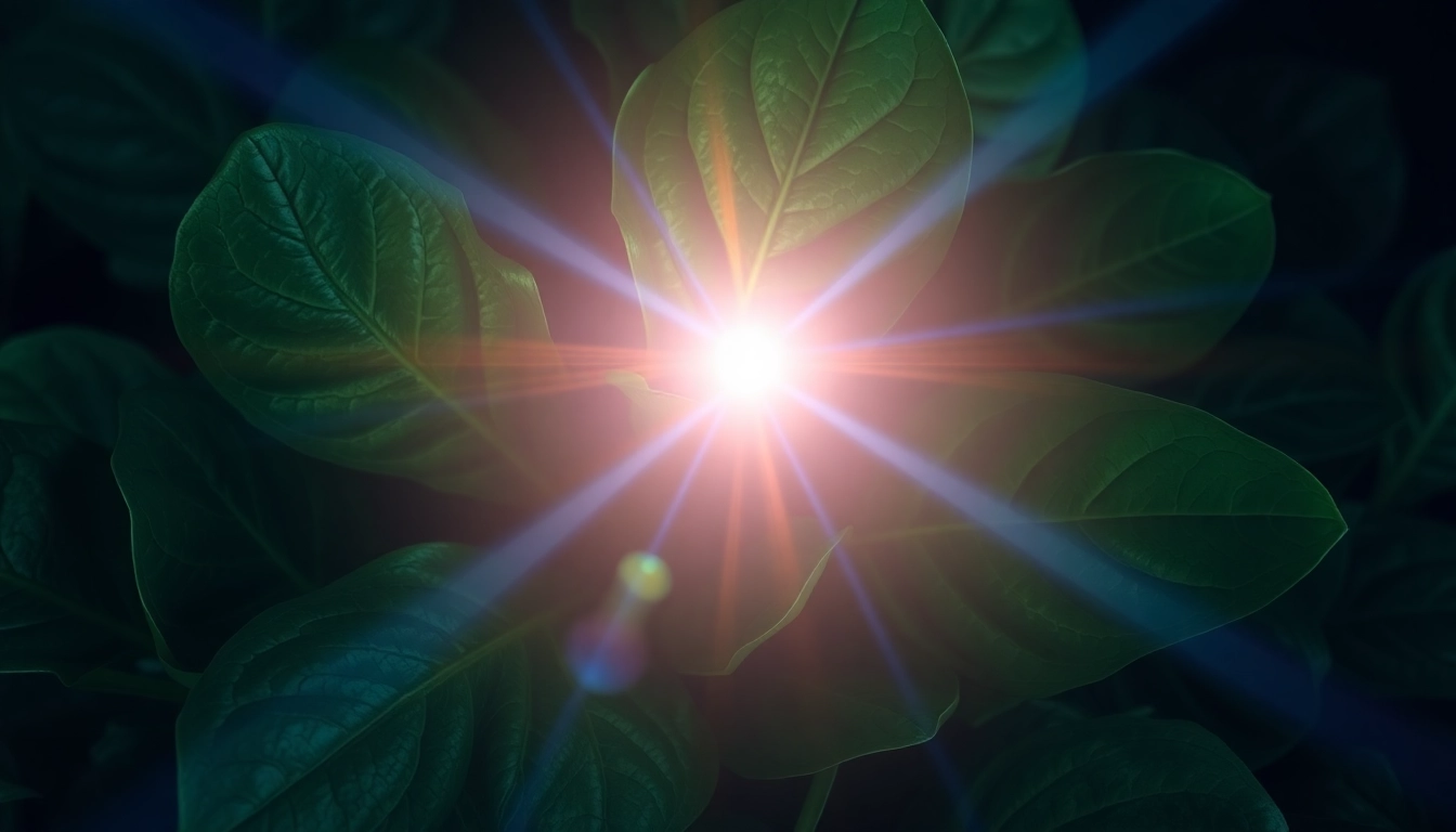 시금치가 눈을 보호하는 모습을 표현한 이미지