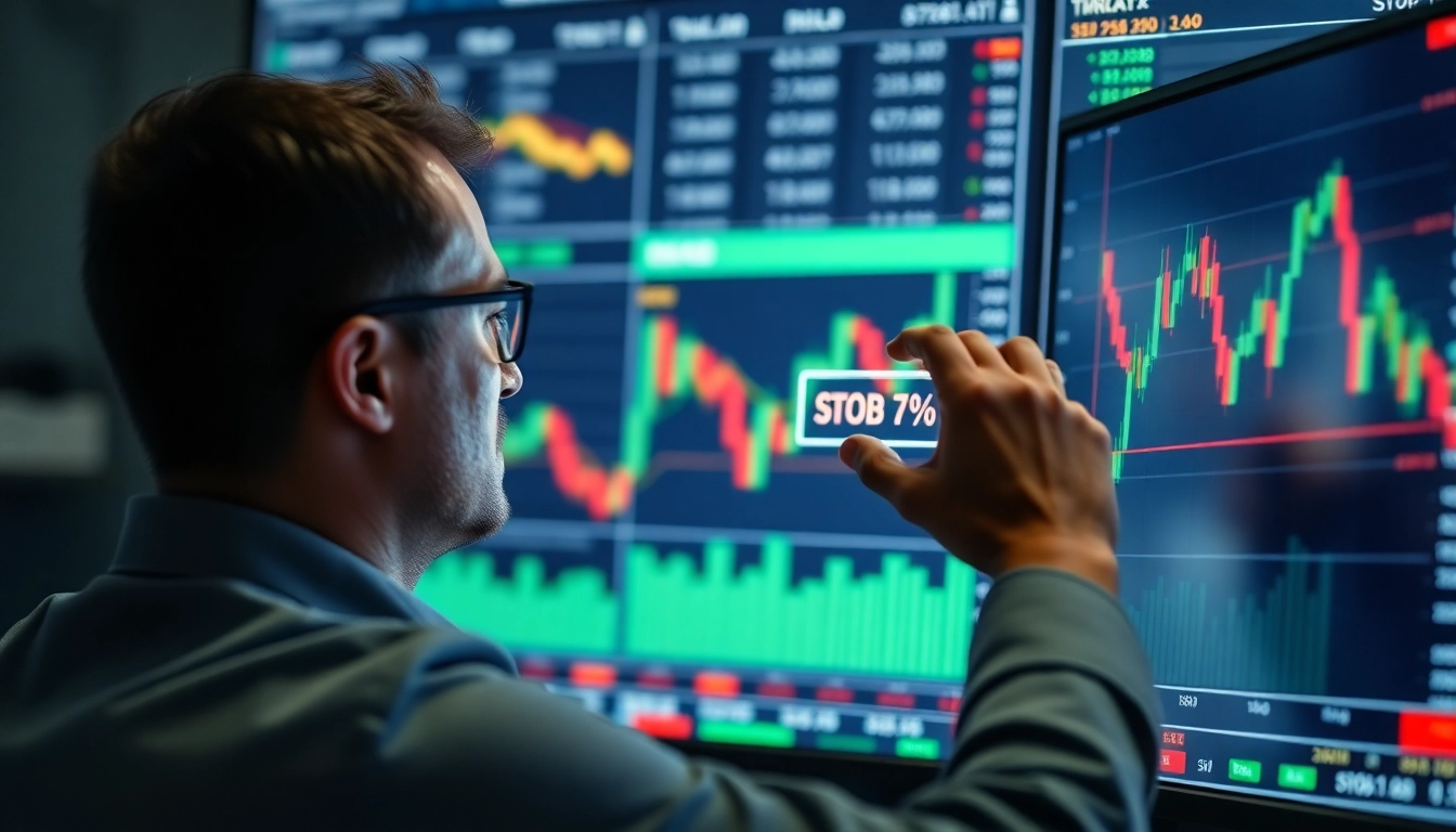 손절매 기준을 설정하는 투자자의 모습