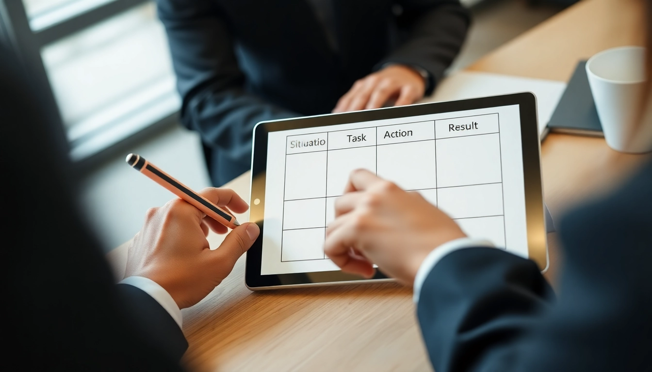 STAR 기법으로 경험을 체계적으로 작성하는 모습