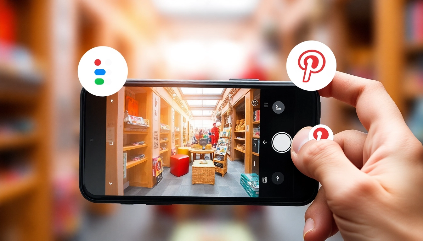 스마트폰 카메라를 이용한 시각적 검색 기술 이미지