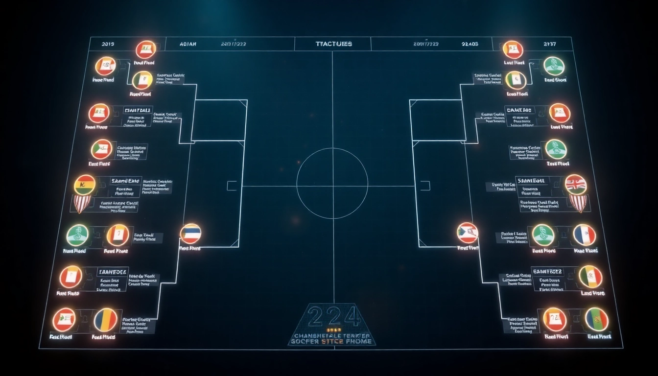 2026 월드컵의 48개국 체제를 상징하는 복잡한 토너먼트 대진표