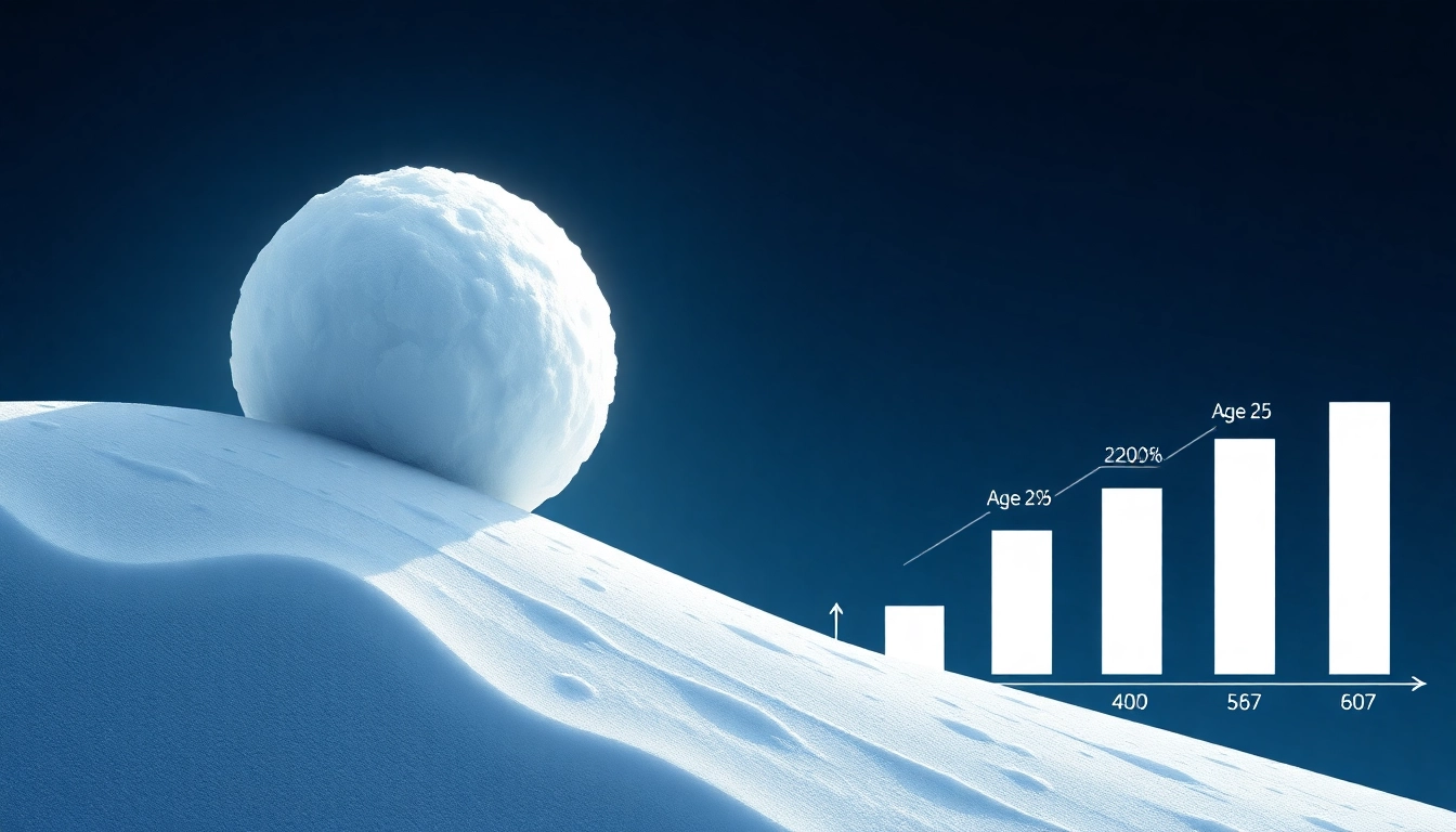 복리의 마법과 시간이 자산에 미치는 영향을 시각화한 이미지