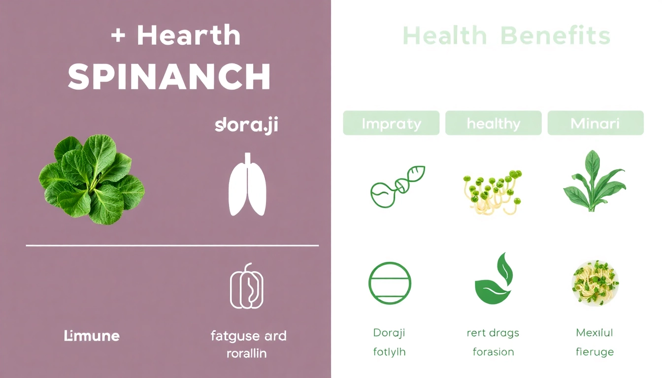 시금치 도라지 콩나물 미나리 효능 비교표를 시각적으로 표현한 그래픽