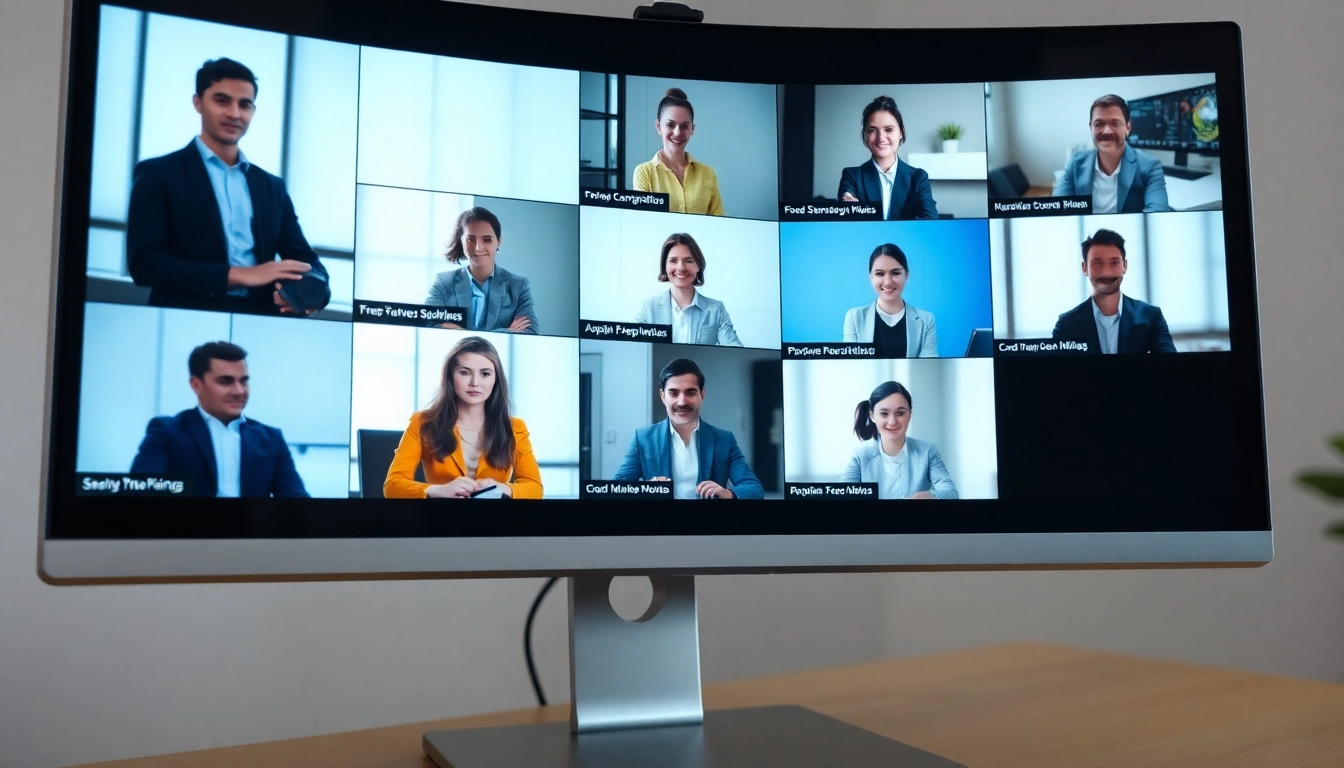 여러 지원자가 각기 다른 장소에서 AI 면접을 동시에 보는 모습