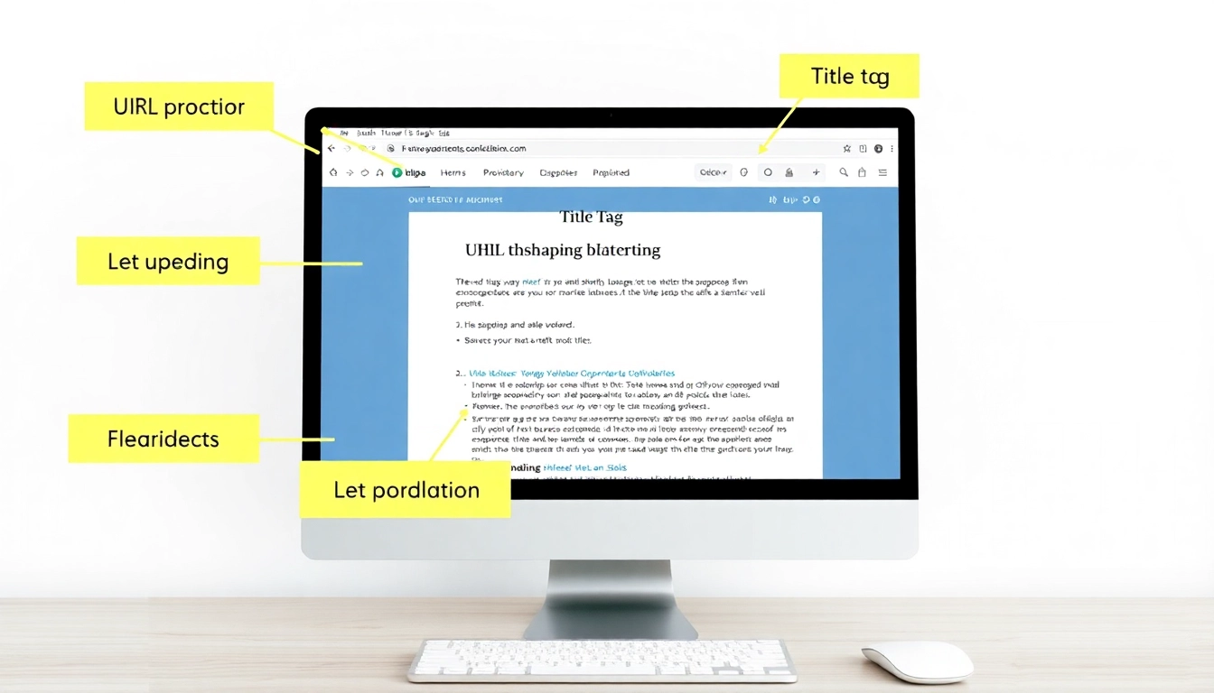 웹페이지에서 온페이지 SEO 최적화를 보여주는 이미지