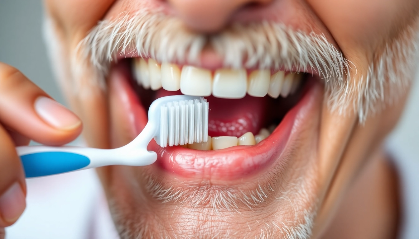 변형 바스법 칫솔질 기법 시연