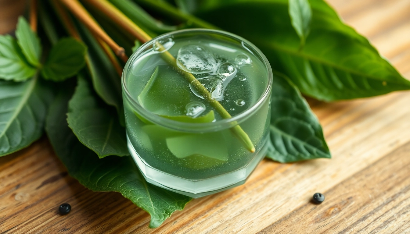 물방울이 맺힌 싱싱한 미나리 잎의 클로즈업 사진