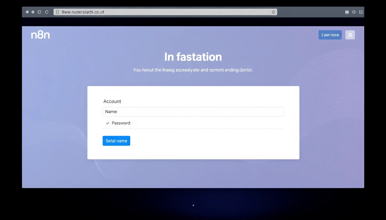 n8n 초기 Owner 계정 생성 화면