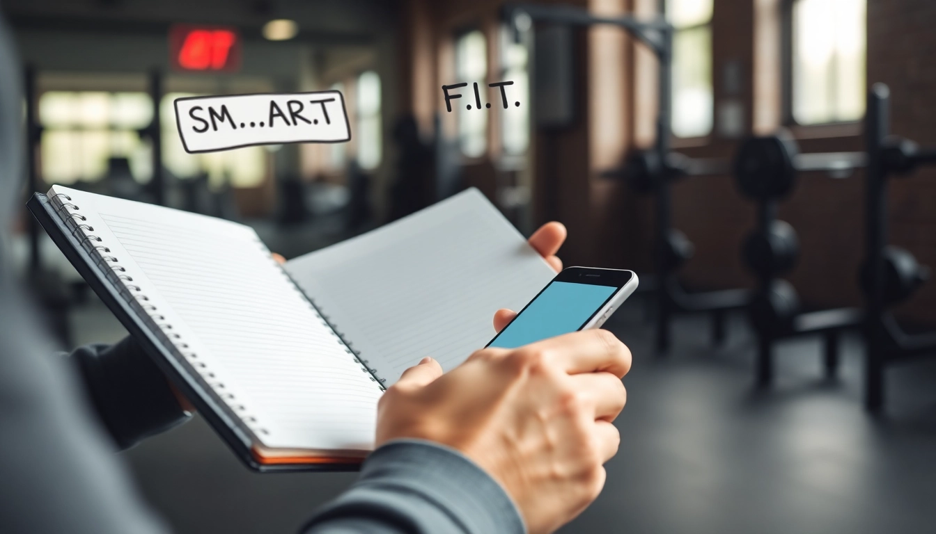 운동 루틴을 S.M.A.R.T와 F.I.T.T 원칙에 따라 계획하는 모습