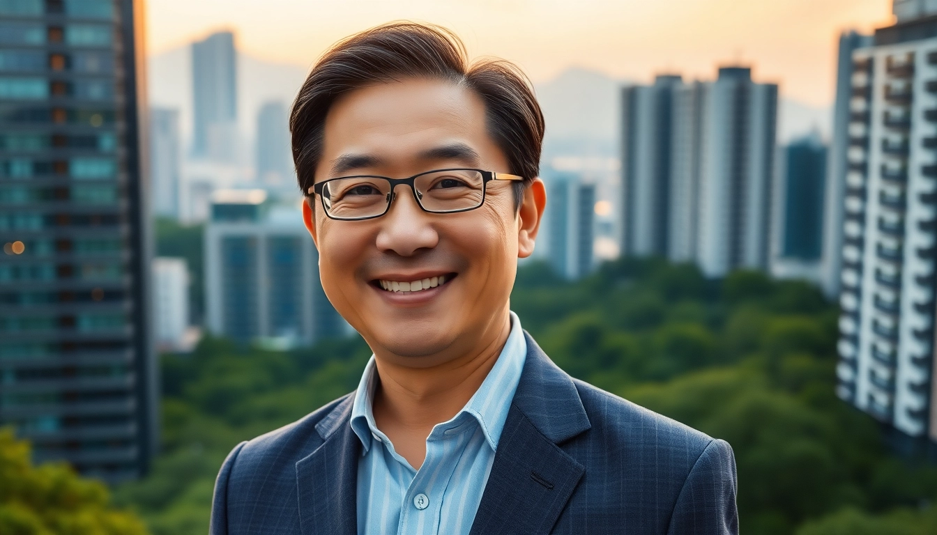 유능하고 실용적인 행정가 정원오 성동구청장이 서울숲을 배경으로 자신감 있는 미소를 짓고 있다.