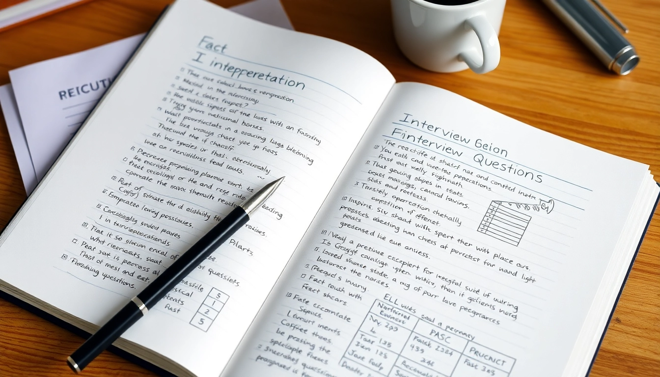 사실, 해석, 면접 질문으로 구분된 잘 정리된 기업 분석 노트의 모습