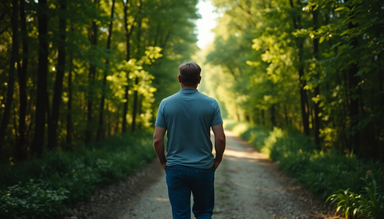 체중계에 얽매이지 않고 건강한 라이프스타일을 즐기는 사람의 뒷모습