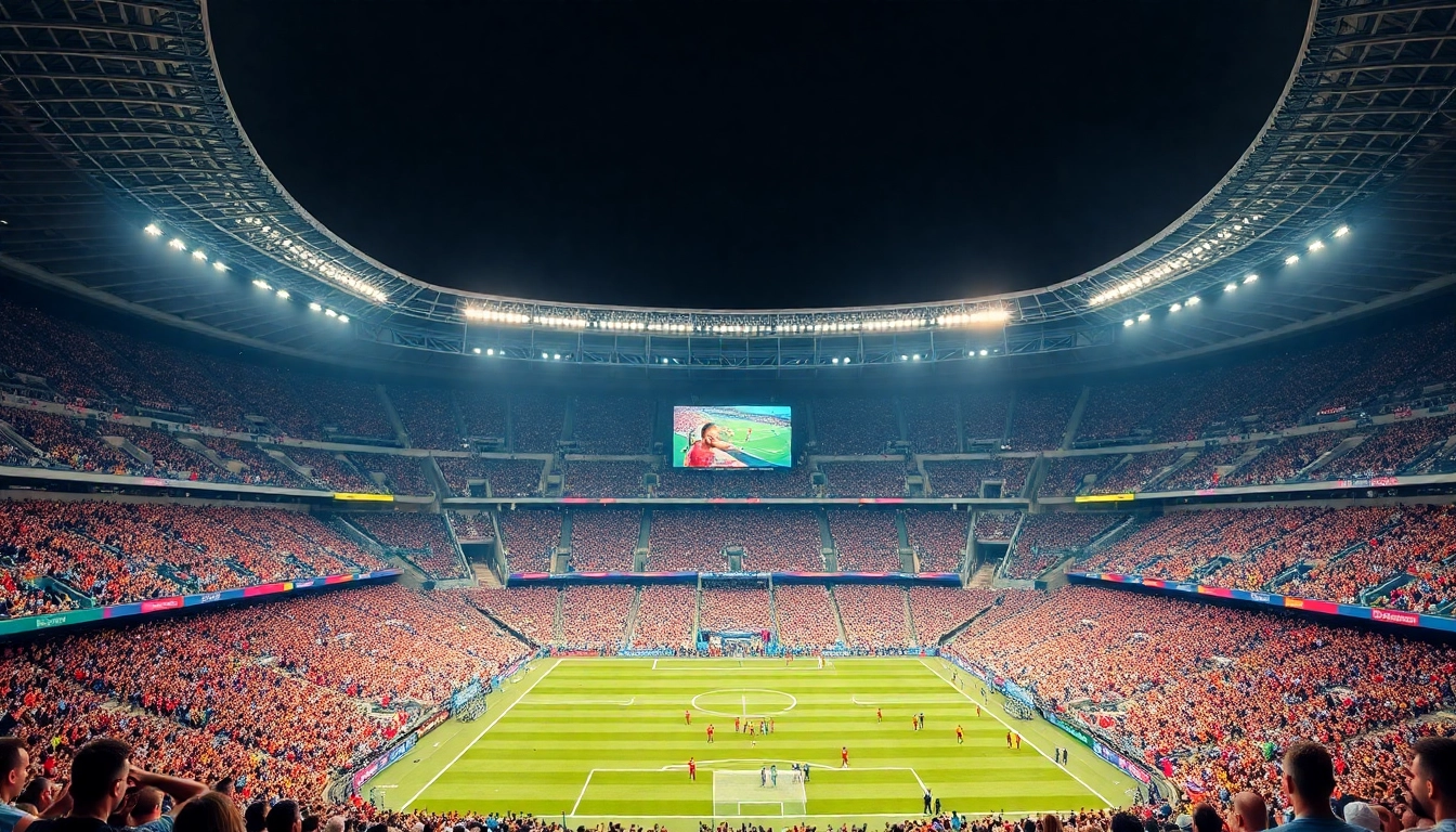 댈러스 AT&T 스타디움에서 열리는 2026 월드컵 준결승 경기 모습