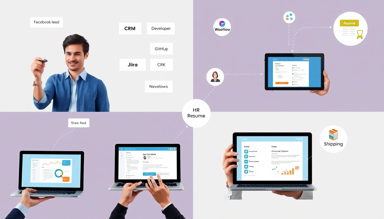직군별 n8n 활용 사례 워크플로우 콜라주 이미지