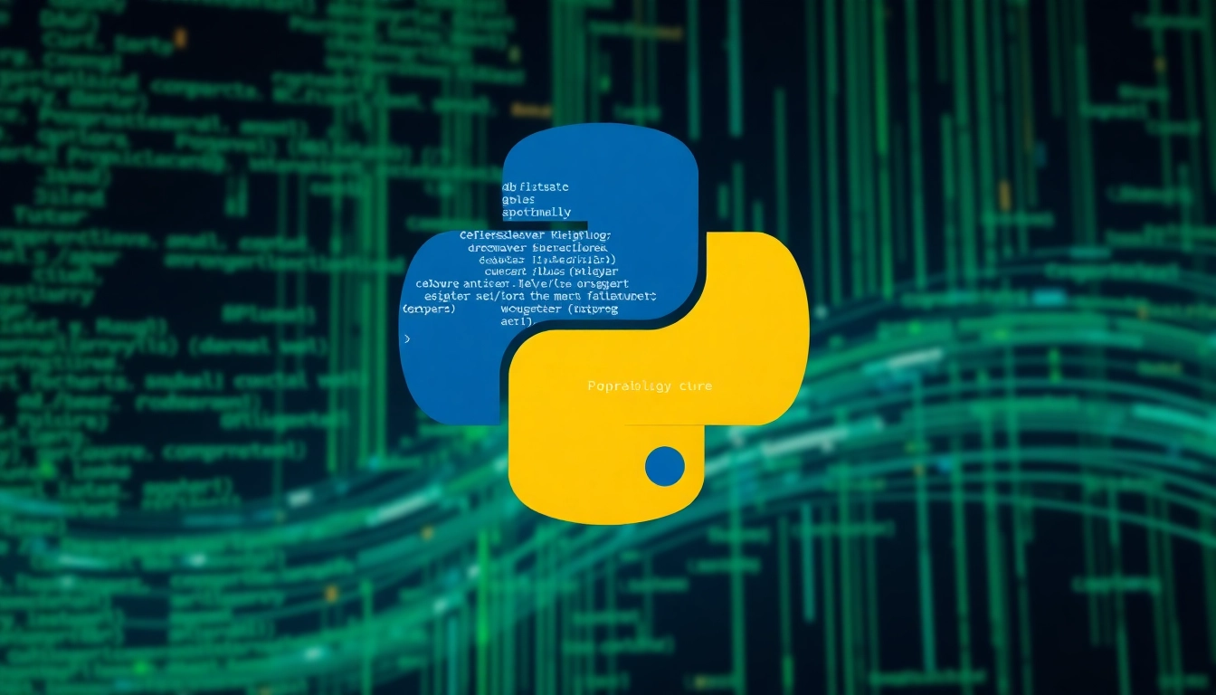 파이썬 프로그래밍 언어를 상징하는 로고와 코드 이미지