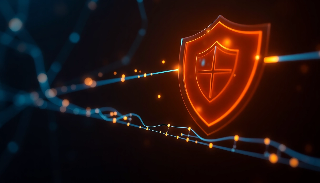 보안이 완벽한 양자 암호통신을 상징하는 광자 전송 이미지