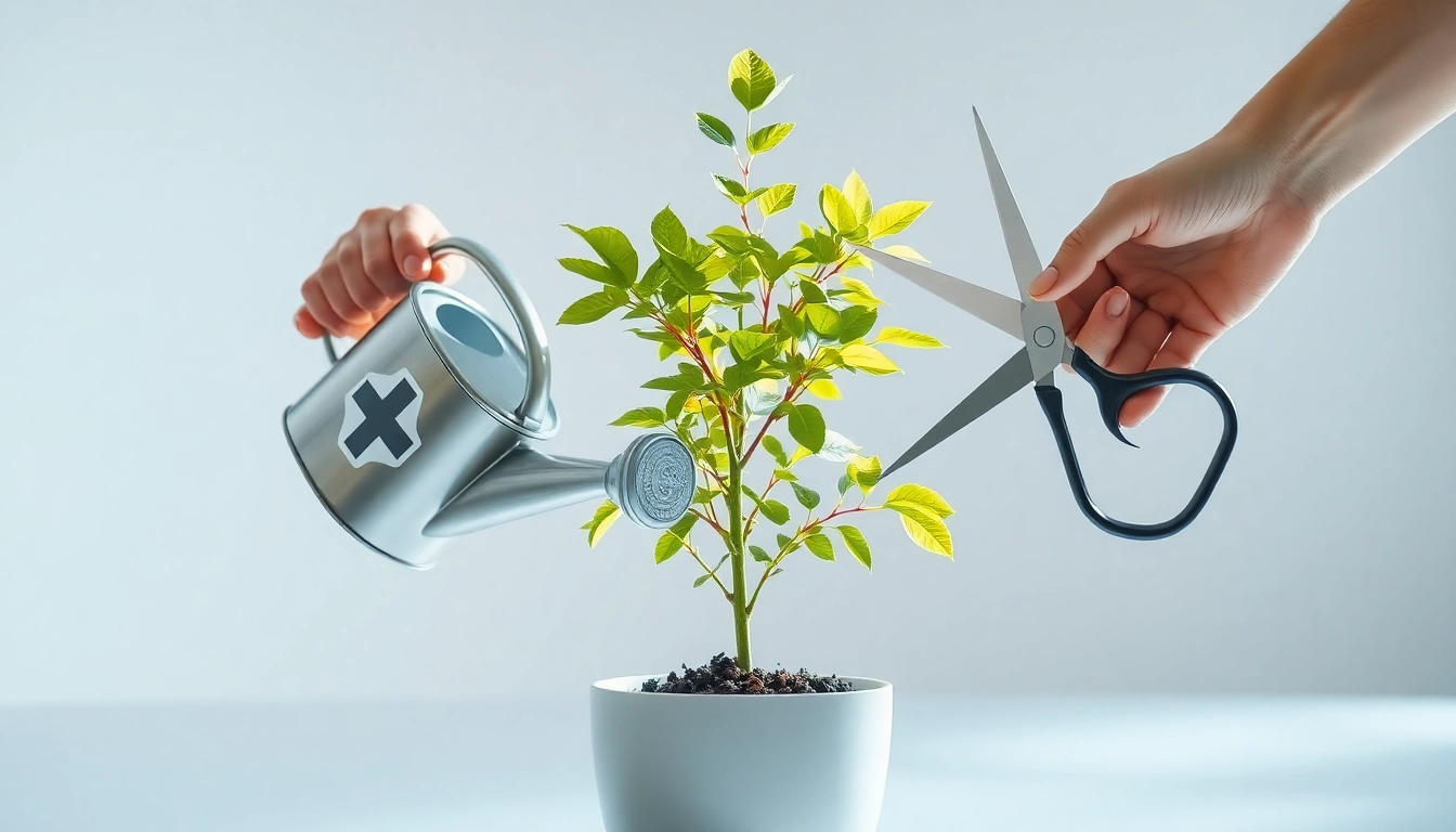 수입을 늘리고 지출을 줄여 돈나무를 더 빠르고 건강하게 키우는 모습