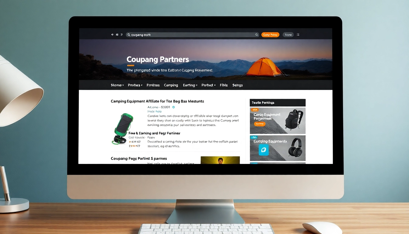 쿠팡 파트너스 제휴 링크가 포함된 상품 리뷰 블로그 페이지