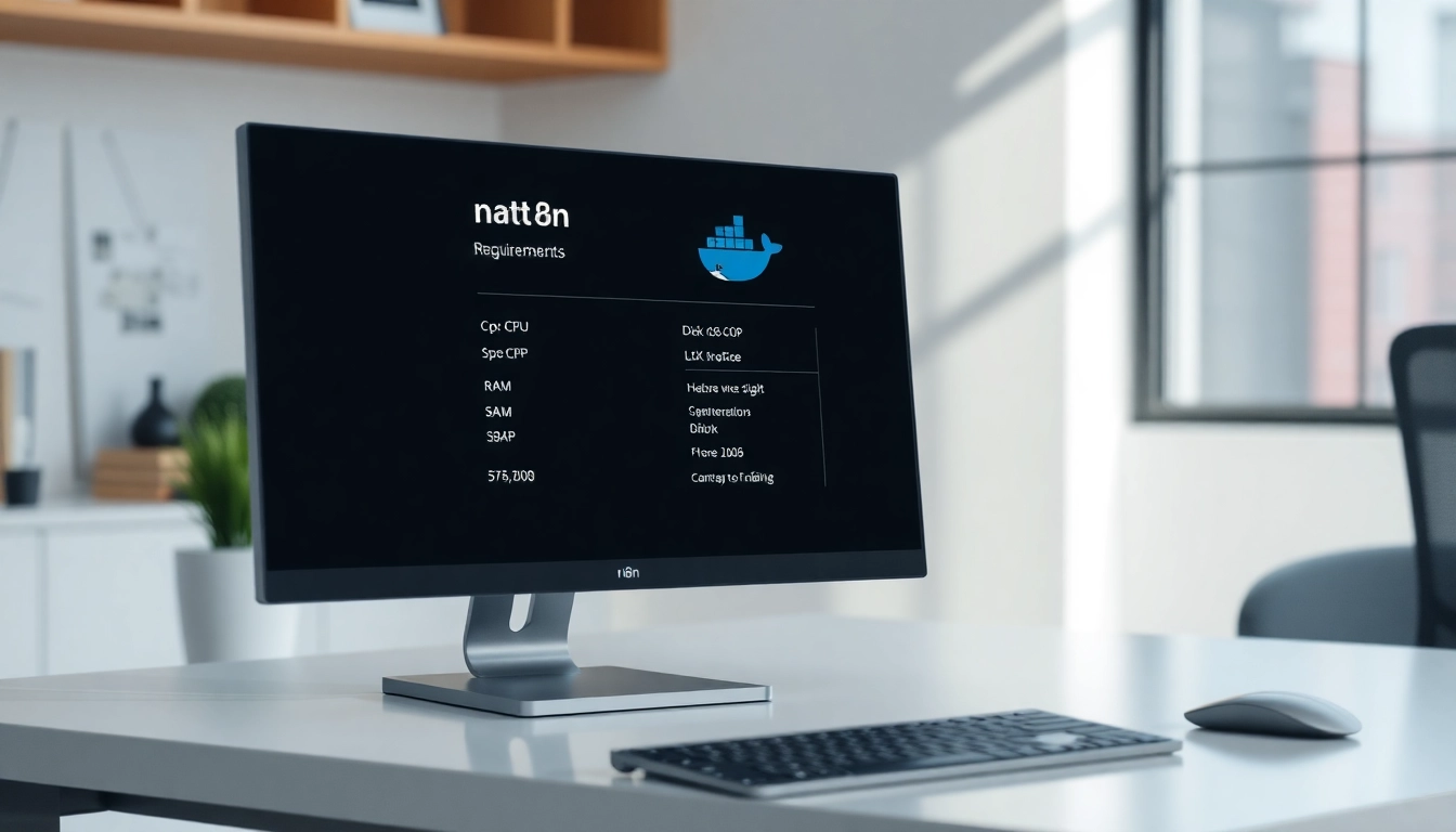 n8n 설치 전 시스템 요구사항과 Docker 아이콘