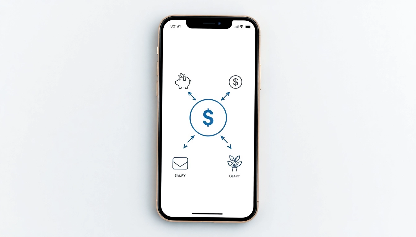 월급 통장에서 저축, 생활비, 비상금 통장으로 자동이체되는 통장 쪼개기 시스템.