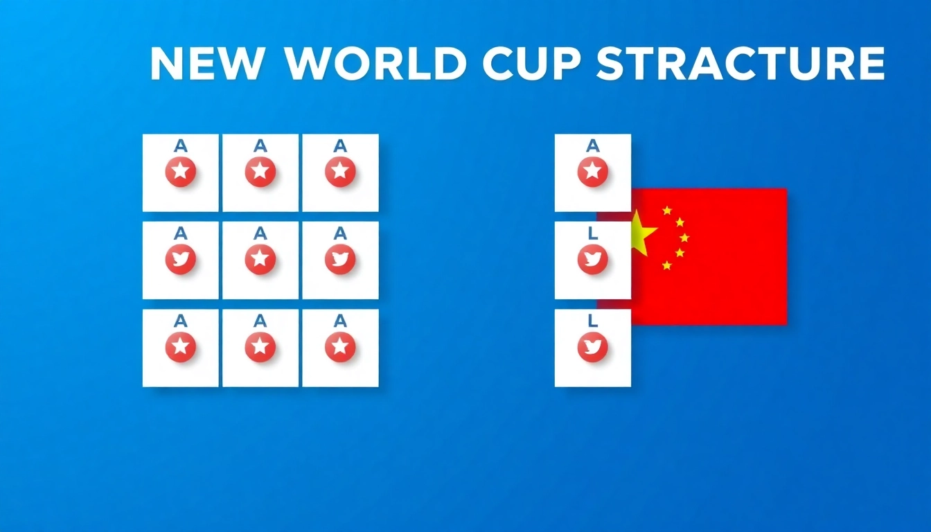 4개국 12개 조로 개편된 2026 월드컵의 새로운 조별리그 구조를 보여주는 인포그래픽