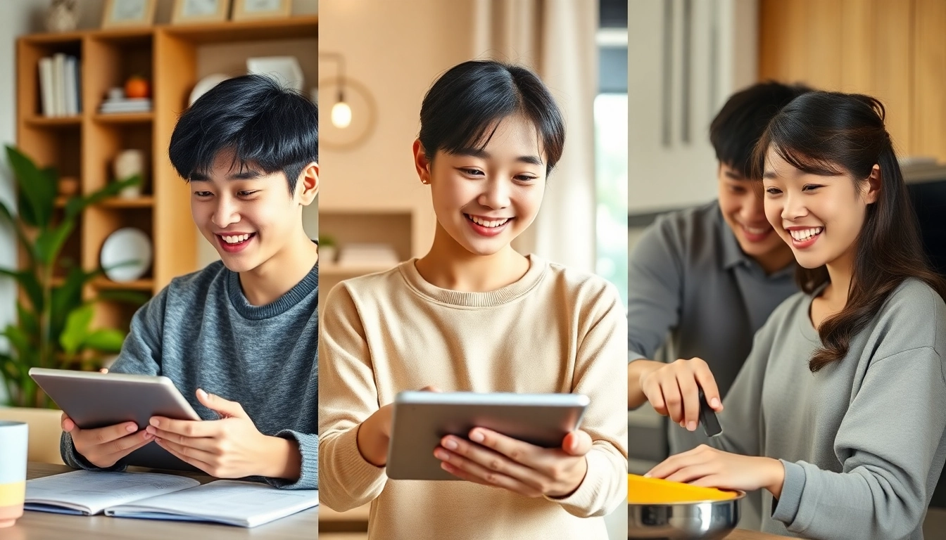 복지포인트로 온라인 강의, 홈트레이닝, 요리 등 다채로운 활동으로 삶의 질을 높이는 청년의 모습